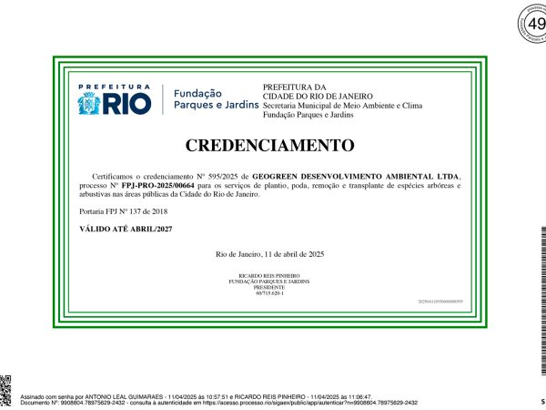 Parques e Jardins Abril 2027